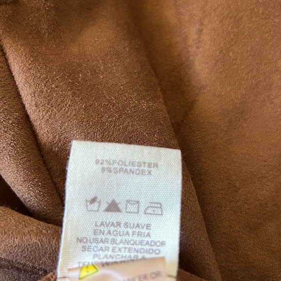 Mystree Fringe back faux suede Shacket- NWT - Picture 8 of 11